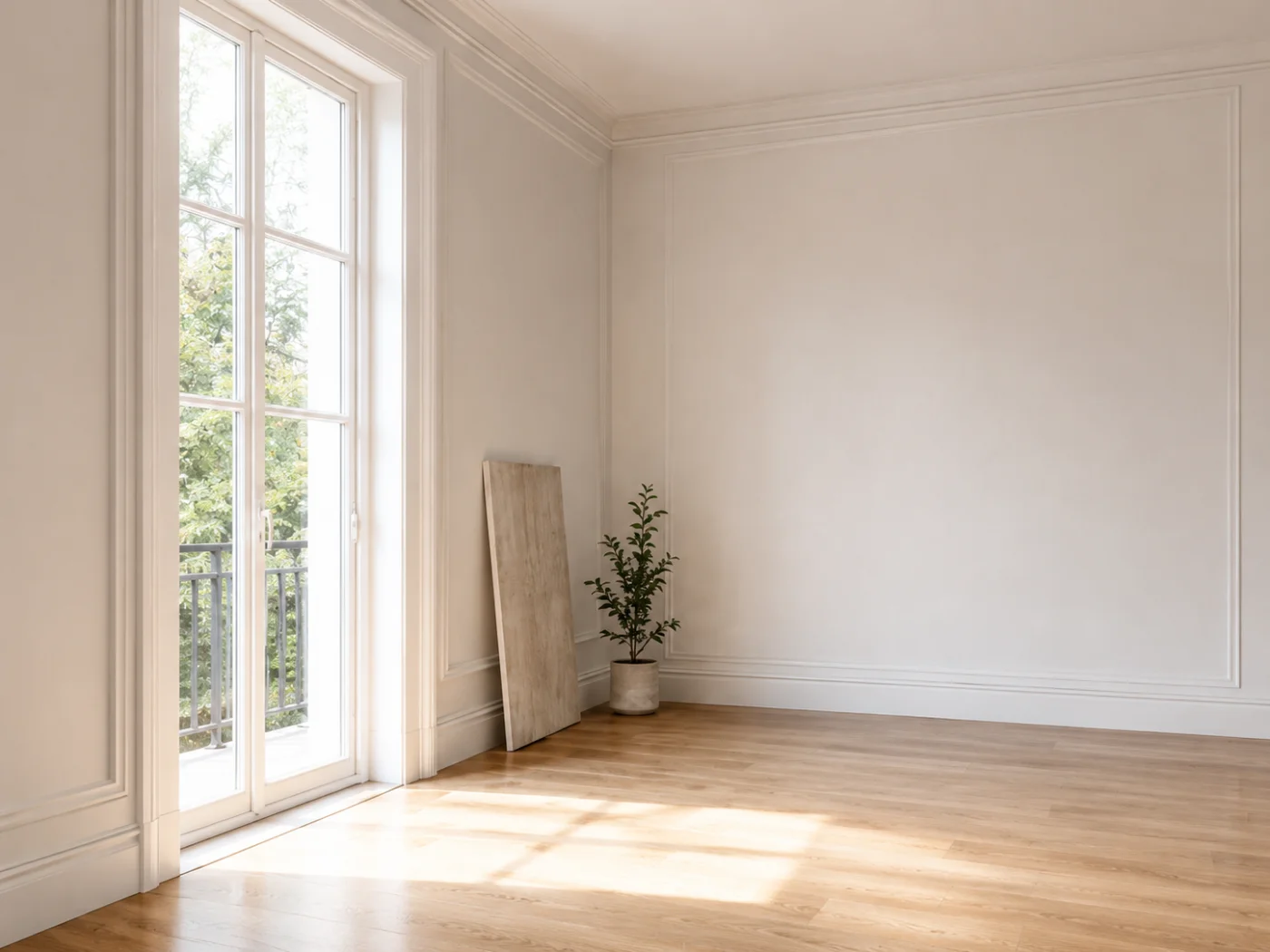 Sanierter Altbau-Raum in Regensburg